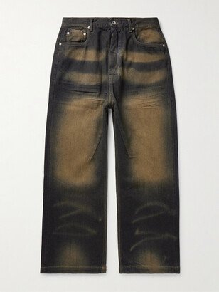 Geth Wide-Leg Distressed Jeans-AA