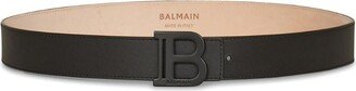 Leather B-Buckle Belt