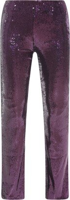 High Waist Sequinned Trousers-AA