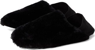 Shearling Slipper (Black Astrakhan/Black Eco Flora/Black Outsole) Women's Shoes