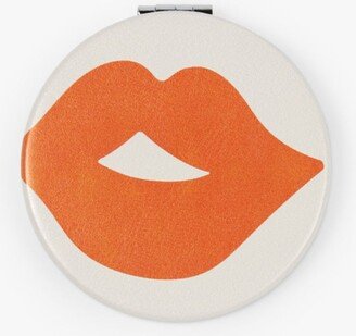 Lips Round Pocket Mirror