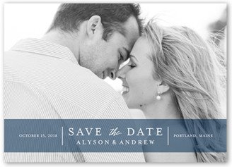 Save The Date Cards: Capturing Magic Save The Date, Blue, Matte, Signature Smooth Cardstock, Square