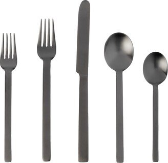 Black Stile Cutlery Set, 5 pcs