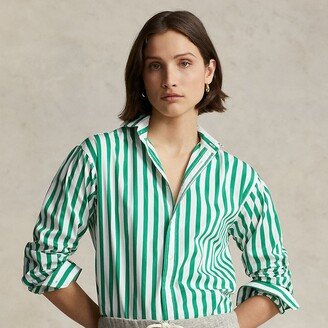 Relaxed Fit Striped Cotton Shirt