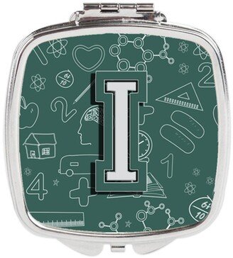 CJ2010-ISCM Letter I Back to School Initial Compact Mirror