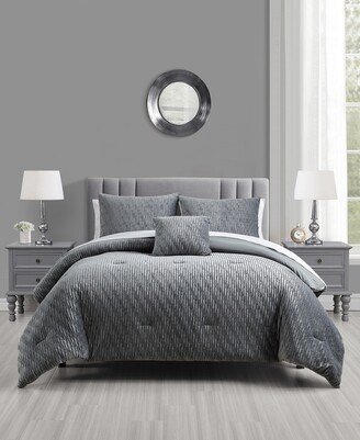 Textured Velvet 4-Pc. Comforter Set, Created for Macy's