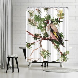 71 x 74 Shower Curtain, Male Goldfinch by Suren Nersisyan