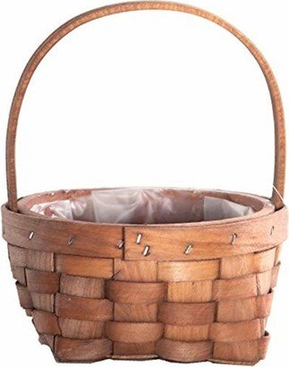 Gardener's Select GSA30469 Woven Wood Flower Basket