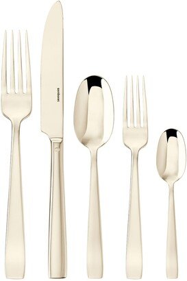 Flat Champagne 5-Piece Flatware Place Setting