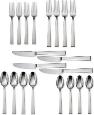 18/10 Stainless Steel 20-Pc. Aero Flatware Set, Service for 4