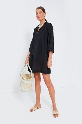 Tnuck Beach Black Marseille Coverup