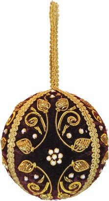 Velvet Embellished Bauble-AC