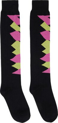 Black Graphic Socks