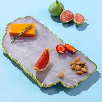 GAURI KOHLI Dazzle Rose Quartz Cheese Board-AA