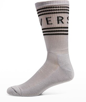 Men's Athletic Band Logo Crew Socks