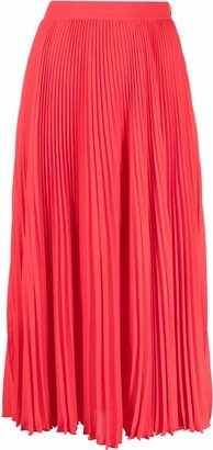 Plissé Midi Skirt