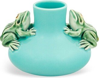 'Jarra Rãs' frog-ornament vase