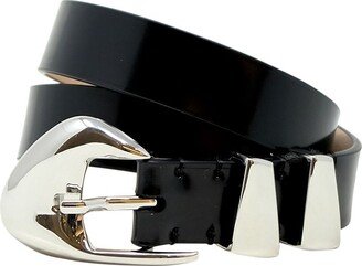 Black Patent Leather Moore Belt