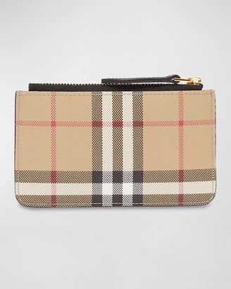 Kelbrook Vintage Check Coin Case