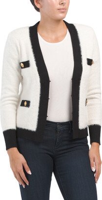 Eyelash Framed Cardigan for Women