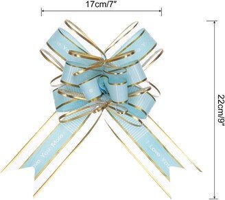 Unique Bargains 20pcs 9 Large Pull Bow Love You Gift Wrapping Bows Ribbon Organza