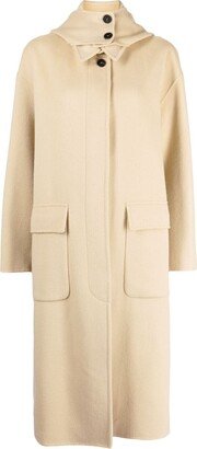 STUDIO TOMBOY Hooded Single-Breasted Coat