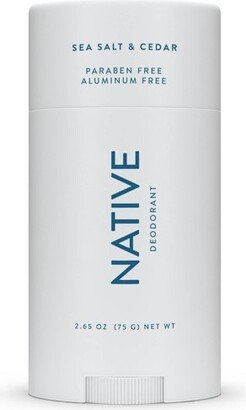 Sea Salt & Cedar Deodorant for Men - 2.65oz