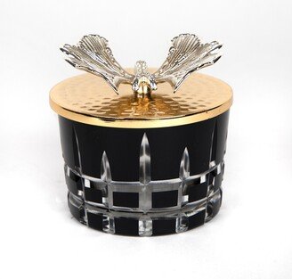 Butterfly Lid Black Jar - Small