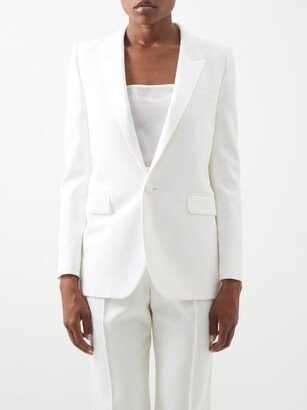 Single-breasted Wool-twill Tuxedo Suit Jacket