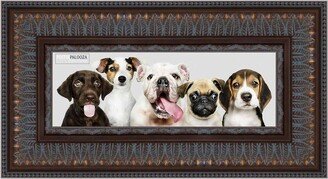 PosterPalooza 8x24 Ornate Bronze Complete Wood Picture Frame with UV Acrylic, Foam Board Backing, & Hardware