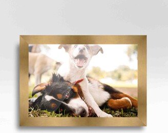 CustomPictureFrames.com 23x9 Wide Bronze Real Wood Picture Frame Width 1.5 inches | Interior