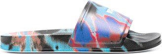 Tie-Dye Logo-Print Sliders