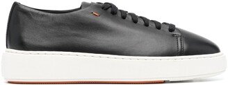 Leather Low-Top Sneakers-AC