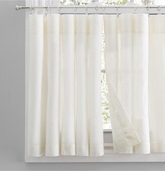 Simplicity Rod Pocket Tailored Tier Curtain Pair 80W x 36L