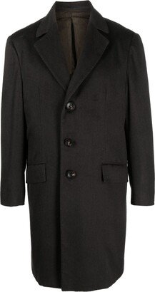 Notched-Lapels Midi Coat