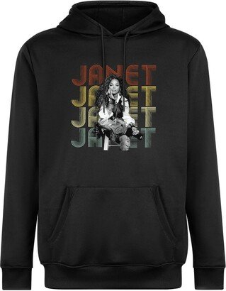 HANDICRAFTSMANN Janet Vintage Jackson Hoodie Pullover Sweatshirts Casual Fashion Cool Graphic Hooded Sweatshirt Unisex with PocketM-AA