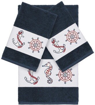 Easton 3-Piece Embellished Towel - Midnight Blue