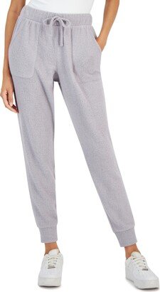 Juniors' Boucle Hacci Jogger Pants