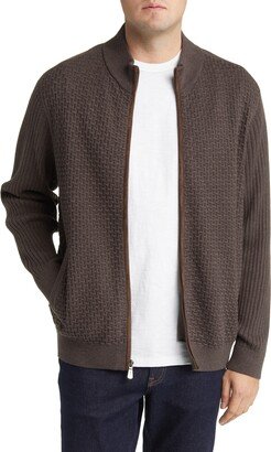 Sandbar Full Zip Cotton Blend Sweater