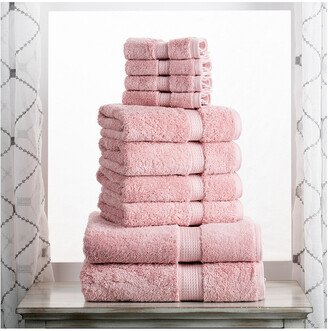 Highly Absorbent 10Pc Ultra Plush Egyptian Cotton Towel Set