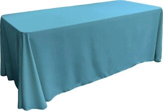 Rectangular Polyester Poplin Tablecloth Turquoise