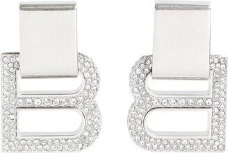 B Logo Crystal-Embellished Earrings