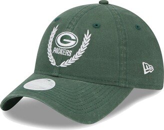 Women's Green Green Bay Packers Leaves 9TWENTY Adjustable Hat