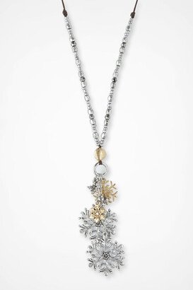 Women's Falling Flakes Necklace - Mixed Metal