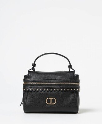 Twinset bag in grained synthetic leather-AH