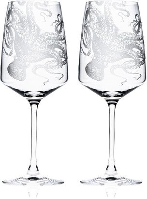 Lucy Red Wine Glasses, Set of 2