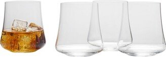 Aline Stemless Wine Double Old Fashioned Glasses Set of 4, 14 oz