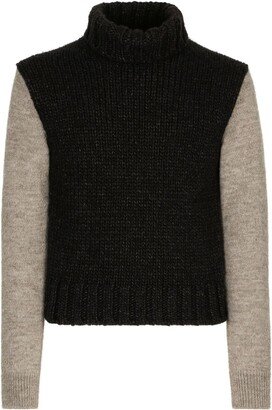 High-Neck Chunky-Knit Jumper