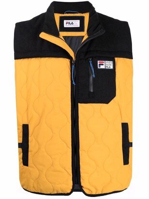 Logo-Patch Quilted Gilet-AE