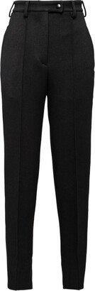 high-waist skinny-cut trousers